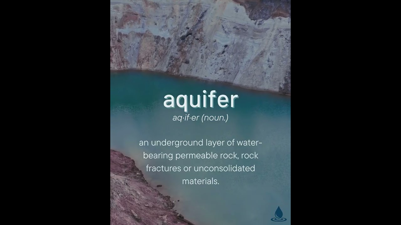 Definition: #Aquifer 🪨 #savewater #planning #development #water #land #savewatersavelife #earth