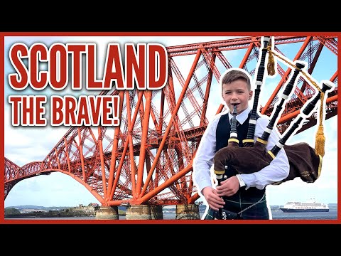 BAGPIPES SCOTLAND THE BRAVE & ROWAN TREE  at The Forth Bridges