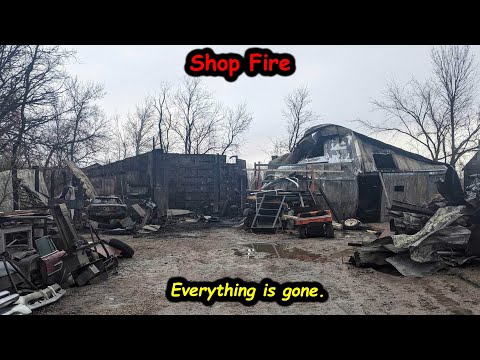 While on holidays we lost our shop to a fire.