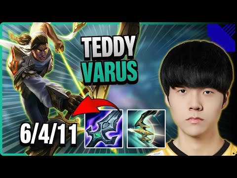 DRX Teddy BOTTOM Varus vs Jhin | 15.9