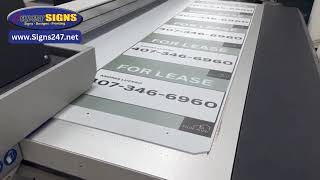 Watch Full Color Yard Signs Get Printed