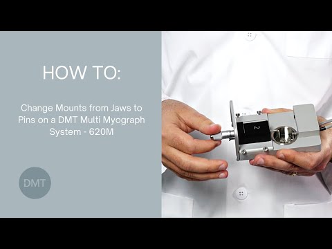Change mounts from jaws to pins on a DMT 620M