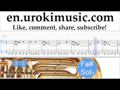 Tuba lessons Mission Impossible - Theme Sheet Music Tutorial Part#2 um-i352