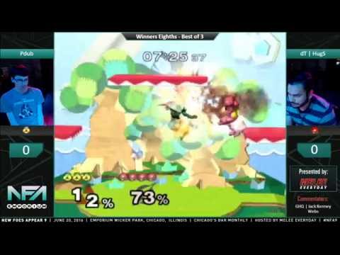 New Foes Appear 9 - Pdub (Sheik) vs. dT_HugS (Samus) - SSBM - Winners Eighths