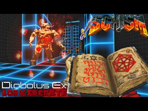 BRUTAL DOOM v21 SCHISM - Sorcerer magic in Diabolus Ex [100% SECRETS]