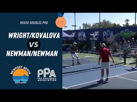 Matt Wright/ Lucy Kovalova vs Riley Newman/ Lindsey Newman -PPA Newport -Bronze Medal Pro Pickleball