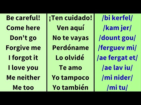 Frases cortas para conversar en inglés (fácil y lento)