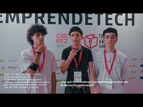 Entrevista a los integrantes de Geostyle, finalistas del demoday provincial Emprendetech FP