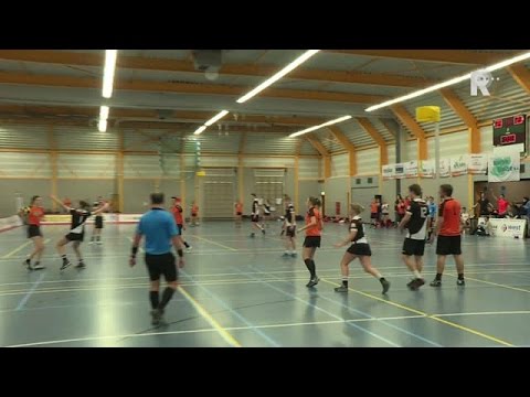 Slotfase halve finale Zuid-Holland Korfbal Cup tussen Valto en KCC