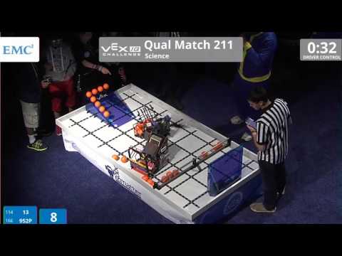 VEX Worlds 2016 - VEXIQ Middle School - Science - Qual 211 (13 952P) 106