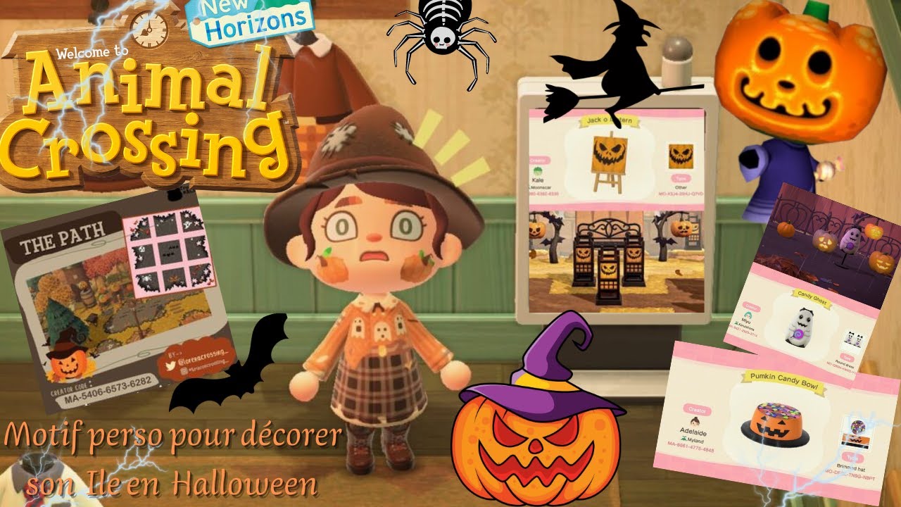 Top des motifs perso Halloween ACNH #acnh #animalcrossing #animalcrossingnewhorizons #Halloween