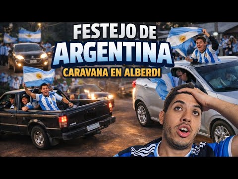 Así se vivió el Argentina - Inglaterra en Colonia Alberdi