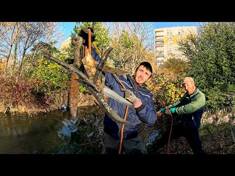 What we find while magnet fishing here is terrifying!