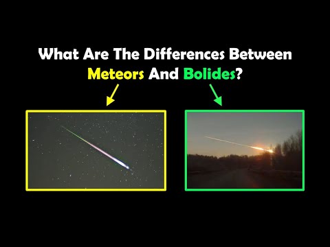 What Are The Difference Between Meteors And Bolides?