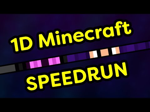 Insane 1D Minecraft Speedrun!