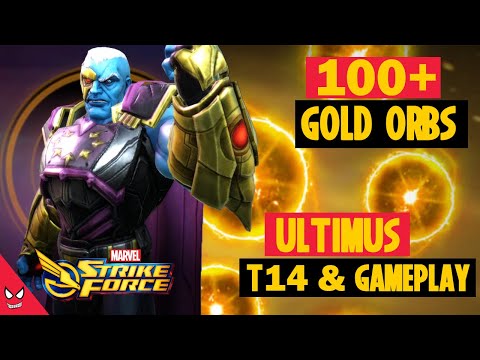 100+ Gold Orb Opening and Ultimus rankup and gameplay - Marvel Strike Force - MSF
