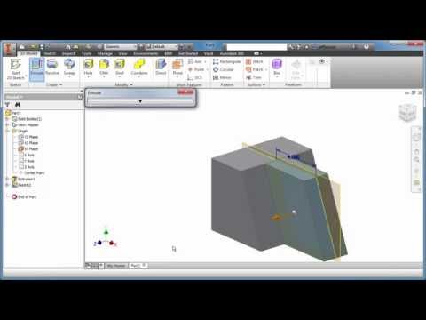 Inventor Tutorial with Isometric Sketches – Intermediate part 1 of 20