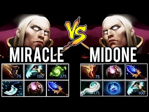 Miracle vs MidOne - Battle of Best Invoker 2018 - 9k MMR God Vs 10k God