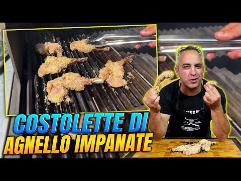 Ricetta Costolette di Agnello impanate su Barbecue a Gas | Grigliare Duro