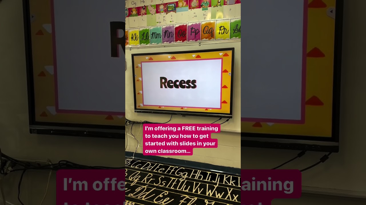 Classroom Slides FREE Training for a less stressful school year #teacherlife #classroom