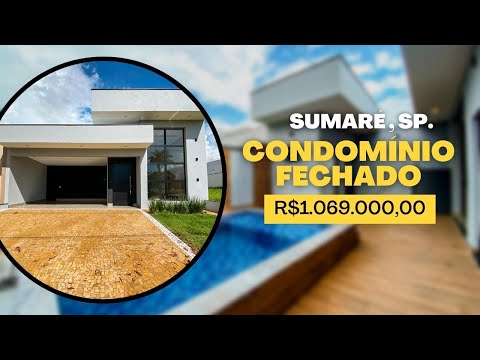 CASA À VENDA EM CONDOMÍNIO EM SUMARÉ. VOCÊ PRECISA CONHECER 😍 - CA2508