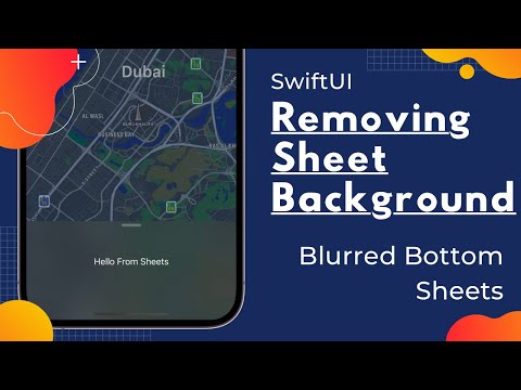 How to remove SwiftUI Sheets Background? - Blurred Bottom Sheet - Xcode 14 - SwiftUI Tutorials thumbnail