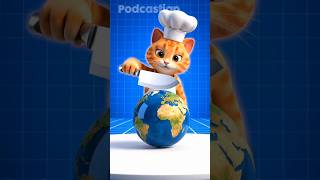 Download lagu Cat Cuts Earth 🌍 #kitten #aigenerated #catvideos #satisfyingvideo #chefcat #shorts mp3