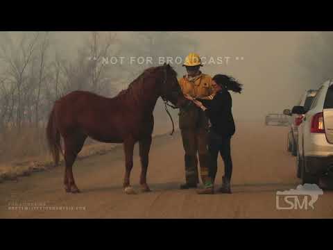 03-05-2022 Burrton, KS - Large Fire Forces Residents To Evacuate