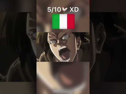 LEVI KENNY IN 6 LANGUAGES #shorts #youtubeshorts #anime #levi #leviackerman #attackontitan #snk #aot