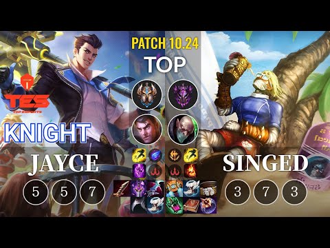 TES knight Jayce vs Singed Top - KR Patch 10.24