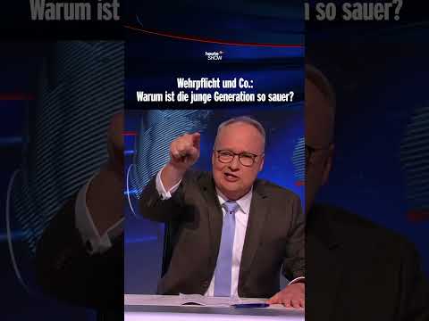 Wehrpflicht und Co.: Warum ist die junge Generation so sauer? | heute-show #shorts
