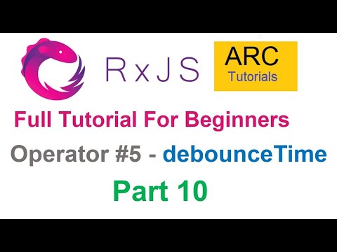 RxJS Tutorial For Beginners #10 - debounceTime Operator Tutorial | Angular RxJS Tutorials