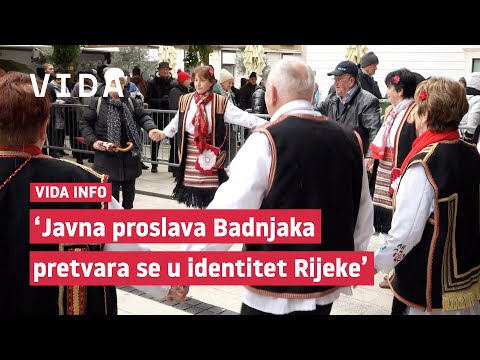 VIDA info - Badnjak u Rijeci uz kolo i pjesmu
