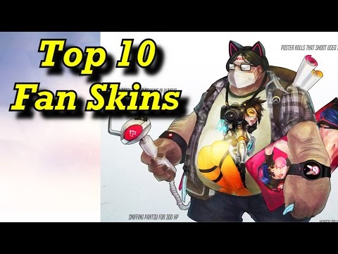 Top 10 Overwatch Fan Skins!