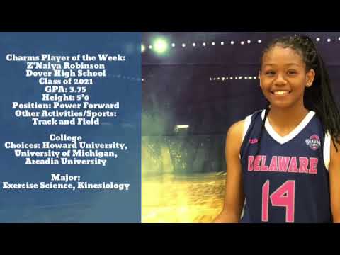 Charms Player of the Week: Z'Naiya Robinson -14-May-18