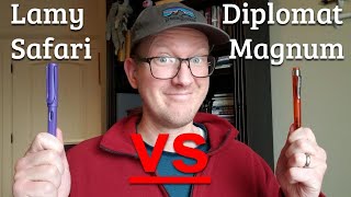 Lamy Safari vs Diplomat Magnum: two German entry level fountain pens with many similarities