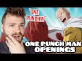 First Time Hearing ONE PUNCH MAN Openings Endings 1 2 ANIME REACTION