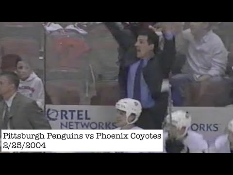 Pittsburgh Penguins vs Phoenix Coyotes | 2/25/2004 | Jackman Snaps 18-Game Losing Streak | FULL GAME
