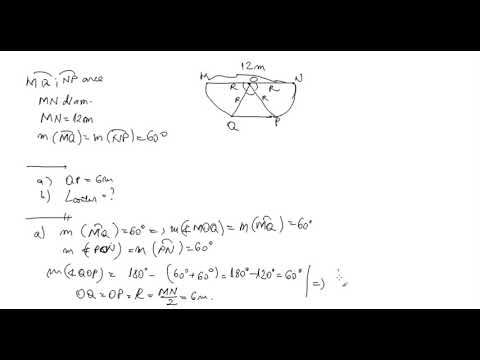 Problema arc de cerc si unghi la centru