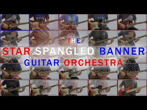 🇺🇸 The Star Spangled Banner played on 25 guitars by Cooper Carter 🇺🇸 Video