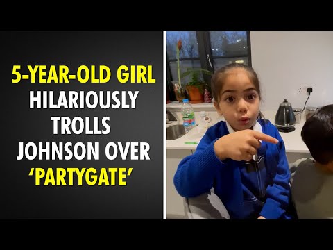 5-year-old girl hilariously trolls UK PM Boris Johnson over ‘partygate’