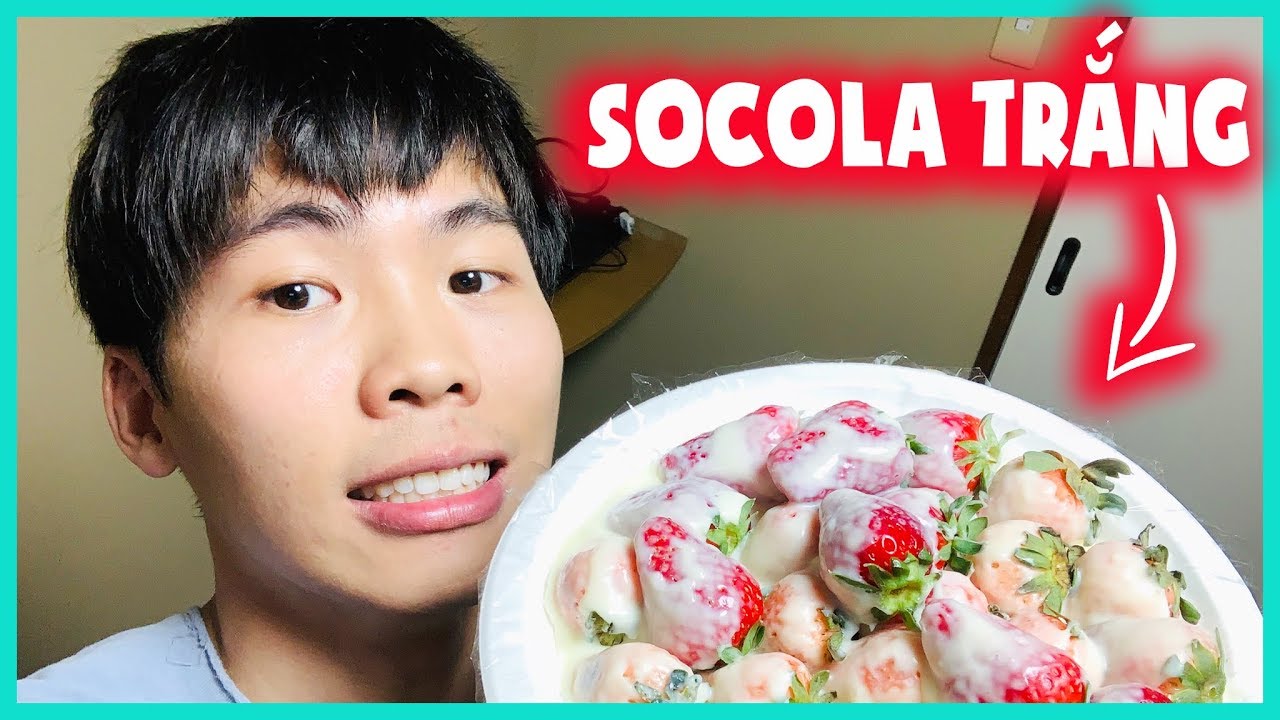 🇯🇵Ăn Dâu Tây Bạch Tuyết Phủ Socola Trắng Ngon Ngọt Ngất Ngây | ĂN GÌ Ở NHẬT