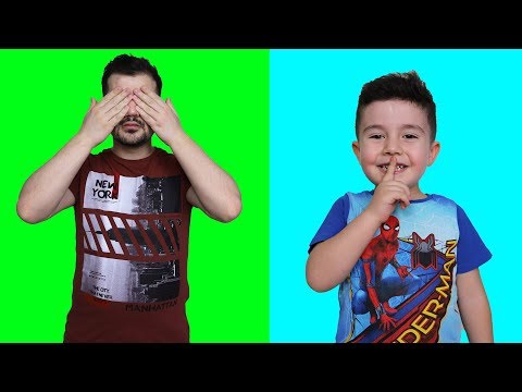 Oyuncu Yusuf playing Hide and Seek with Dad | Funny Kids Video