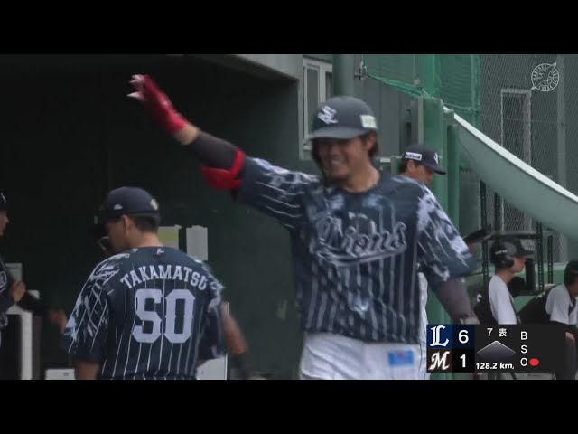 【ファーム】欲しいところで追加点!! ライオンズ・高木渉 第6号ソロホームランを放つ!!  2024年8月22日 千葉ロッテマリーンズ 対 埼玉西武ライオンズ