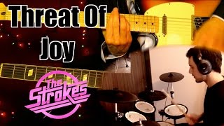 Threat Of Joy - The Strokes ( Guitar Tab Tutorial &amp; Cover ) | Jorge Orellana &amp; Juanjo Bascuñán