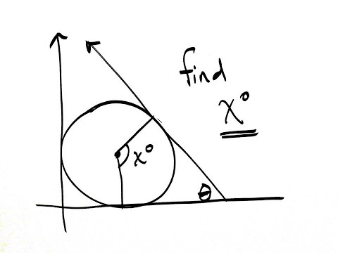 Angle Determination Using Triangle/Circle Properties