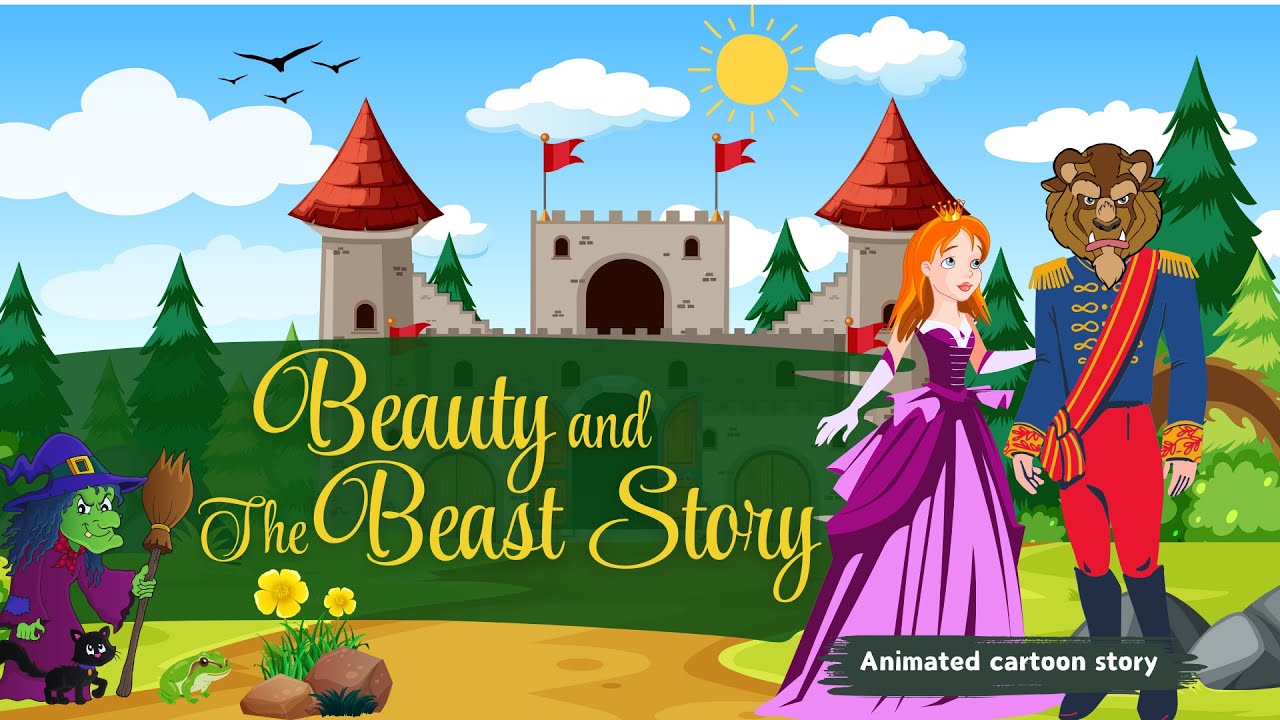 Beauty and The Beast Story🏰Moral stories for Kids 🕰️ Bedtime Stories for Children🎶4K Video