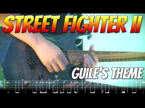 Street Fighter II - Guile's Theme - Metal Guitar Cover - Tab
