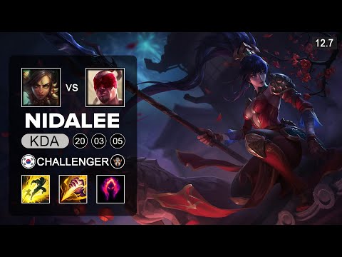 Tarzan Nidalee vs Lee Sin Jungle - KR Challenge - Patch 12.7 Season 12