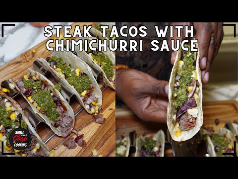 Grilled Flank Steak Tacos with Chimichurri Sauce | Easy Summer Grilling Recipe